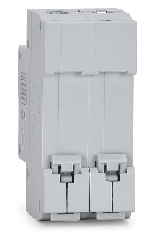 Ground Fault Circuit Breaker, 10 Amp 120V AC, DIN Rail Mount, Thermal-Magnetic Trip Protection
