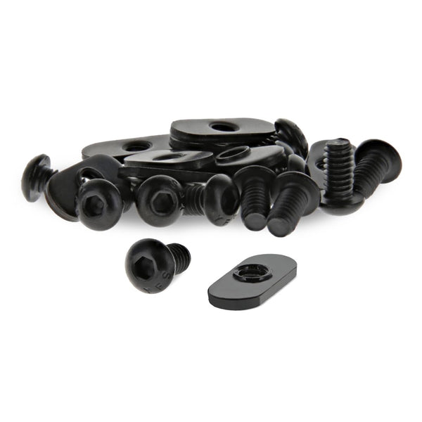 8020, 3393, 10 Series Bolt Combo, 1/4-20 x 0.5 Inch Button Head Socket Cap Screw with T-Nut Set (12 Pack)