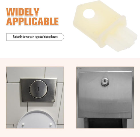 Ciieeo Toilet Paper Dispenser Key Plastic Replacement for Bathroom Tissue Holder Compact Multi-Functional Towel