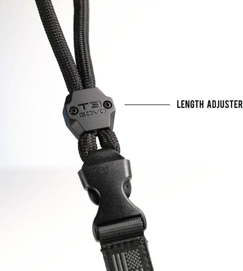 T3 Lanyard U.S. Special Edition - Durable Round Cord with Metal Hook and Breakaway Buckle (American Flag Edition)