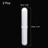 MECCANIXITY Magnetic Stirrer Mixer Stir Bar Rod 70mm(2.76") with Ring Shape PTFE Coating Magnet White for Laboratory Pack of 2