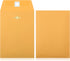 Zonon 100 Pieces Clasp Envelopes, Kraft Paper Catalog Clasp Envelope for Filing, Storing, Mailing Documents