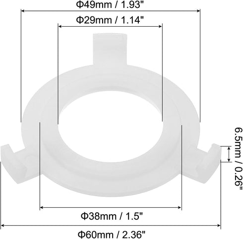 E27 E14 10 Pack 2 PATIKIL to Lamp Shade Reducing Ring, Lampshade Adapter Ring Converter Reducer Fitting Light Fixtures