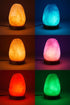 Salt Lamp Small Natural Himalayan lamp with Wooden Base, Color Changing LED Light for Bedroom, Desk, Office, Yoga