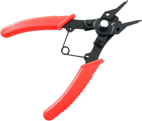 Snap Ring Pliers TAODAN 1Set 4 In 1 C Clips Removal Set for Automotive Repair, Interchangeable Jaw Head