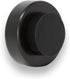 EVI Wall/Handle Adhesive Doorstop, 0.9'' X 0.55'' Black Rubber with V2A Stainless Steel, Includes Screw + Clamping