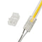 2-Pin 8mm COB LED Strip to Wire Connector, Unwired Clips Solderless Adapter for High Density LED Strip Lights