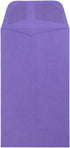 JAM PAPER #5.5 Coin Colored Business Envelopes, Violet Purple Recycled, 50/Pack