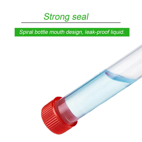30pcs 20ml Plastic Small Vials with Screw Caps, PP Material, Free from DNase, RNase, Human DNA