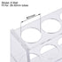 uxcell Acrylic Test Tube Holder Lab Stand Rack, 6 Wells for 100ml Centrifuge Tubes, Laboratory Clear
