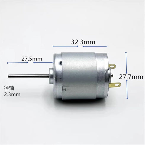 CFNXKTWBR 1pc RS-365 365 6V 12V 18V 24V 12400RPM 28mm 27MM Mini Motor Micro Electric Motor Long Shaft DIY Toy Car Boat