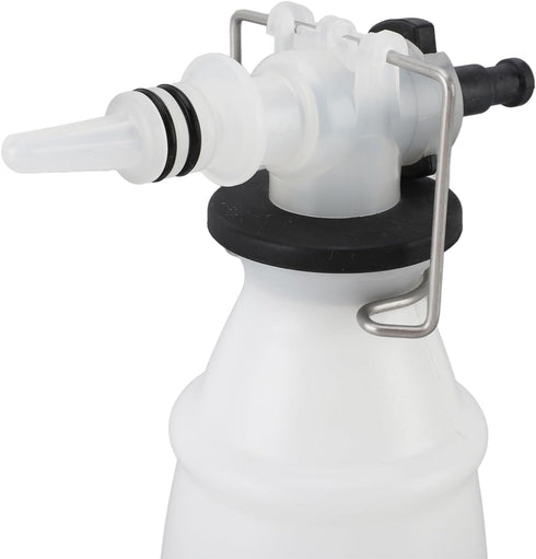 Miriam Song 500ml Milk Sampling Bottle - PP Easy Cleaning Dairy Sampling Container with Stainless Steel Clip