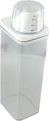 Generic Organization(1500ml) Laundry Detergent Dispenser with Airtight Lid and Measuring Cup, Transparent AS Body