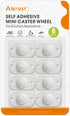 Aieve Appliance Wheels for Kitchen Appliances, 8 Pack Mini Caster Slider, Self Adhesive Swivel Wheels