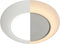 6 Inch LED Low Profile Disk Light with Night Light, 120VAC, 15W, Dimmable, ETL Rated, White, 1 Pack