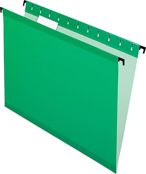 Pendaflex SureHook Reinforced Hanging Folders, Legal Size, Bright Green, 20/BX