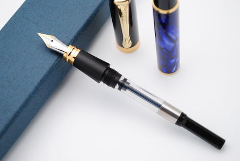 JINHAO 500 Fountain Pen - F Nib (Blue Marbled)