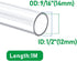 Quickun Industrial Grade Plastic PVC Vinyl Tubing, 1/2" ID x 9/16" OD Clear Tube BPA Free Heavy Duty, 3.3FT