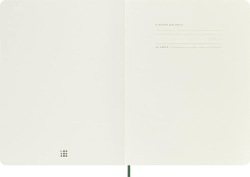Moleskine Classic Notebook, Soft Cover, XL (7.5" x 9.5"), Dotted, Myrtle Green, 192 Pages