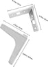 4pcs 13cm KALLORY Metal Furniture Support Feet Triangle Sofa Legs Cabinet Replacement Legs for Coffee Table Bathroom