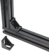 Zeberoxyz 10PCS 4040 Corner Bracket Black Right Angle with M6 Screws for Aluminum Extrusion