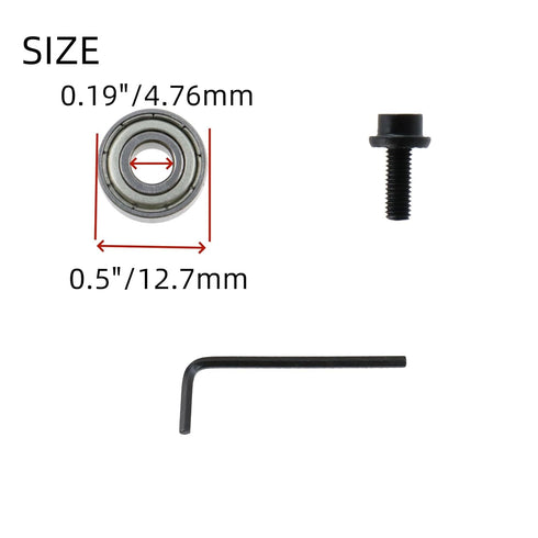 Pack 10 Router Bit Bearing Top Mounted Replacement Kit, Ball Bearings Guide for Repairing Replacement Accessory