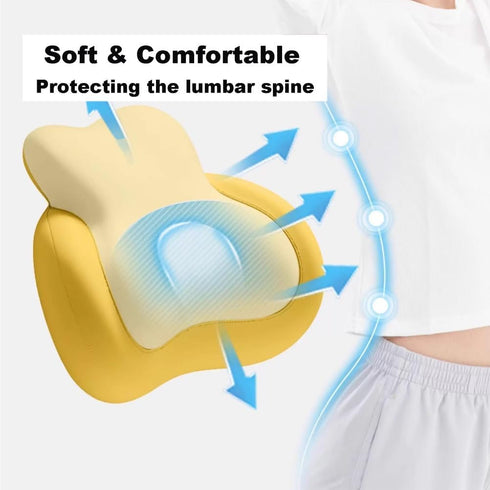 Generic Seat Cushion for Office Chair, Orthopedic Back and Butt Pillow for Sciatica Hip Pain Relief, Memory Foam Lumbar