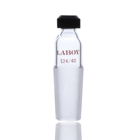 Laboy Glass Thermometer Adapter Inlet Adapter with 24/40 Inner Joint Apparatus Chemistry Lab Glassware