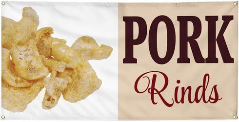 Fastasticdeals Vinyl Banner Multiple Sizes Pork Rinds Outdoor Advertising Printing D Restaurant &