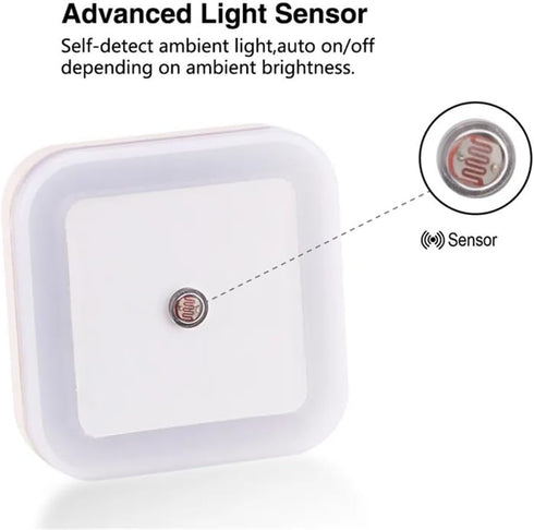 OFAPLFKUR Wireless Sensor LED Night Light Mini Square Night Lights for Baby Children Living Room Bedroom Corridor