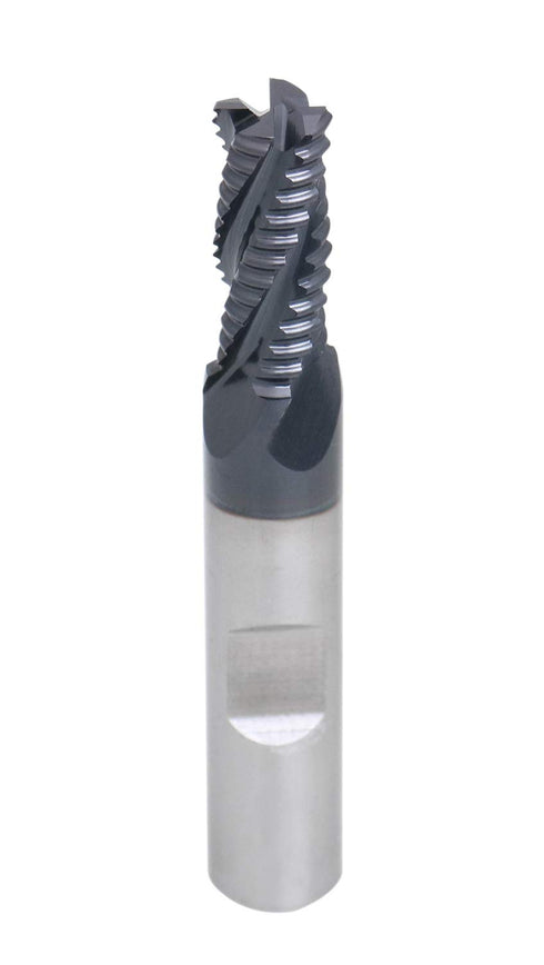 Accusize Industrial Tools 5/16'' by 3/8'' by 3/4'' Flt Length, 4 Flute M42 8% Cobalt Tialn Roughing End Mill