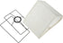 E27 8.46x7.08x4.72 Inches Kichvoe Beige Linen Lampshade for Light Socket Rectangular Floor Lamp Shade Removable Fabric