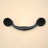 HAOWwW Closet 112mm (NO.175) Drawer Pulls Black Double Hole Coffee Table Nightstand Antique Zinc Alloy Hanging Pull