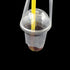 SQXBK 100PCS 130x210mm Transparent T Handle Drink Hanging Plastic Takeout Coffee Milk Juice Liquid Container Bags