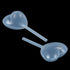 AKOAK 50 Pieces 4ml Disposable Clear Heart Shape Plastic Pipettes, Liquid Injector