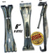 Quick Screw 6" Aluminum Hidden Rain Gutter Bracket Hook Clip with Pre-Inserted 3" Long " Hex Head Screw