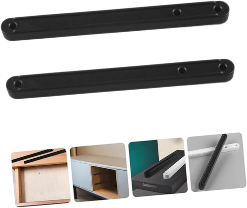 2pcs Veemoon Side Mount Drawer Slides with Wheels Smooth Quiet Sliding Cabinet Glides for Wardrobes Bedside Tables