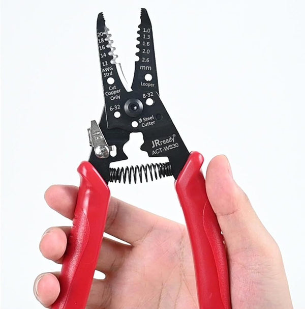 JRready Wire Accessory Tool, Electronic System Connector Application Tool, Multi-Function Precise Stripper
