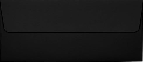 LUXPaper #10 Business Envelopes | 250 Qty | Peel & Press | 4 1/8" x 9 1/2" | Midnight Black | 80lb. Text