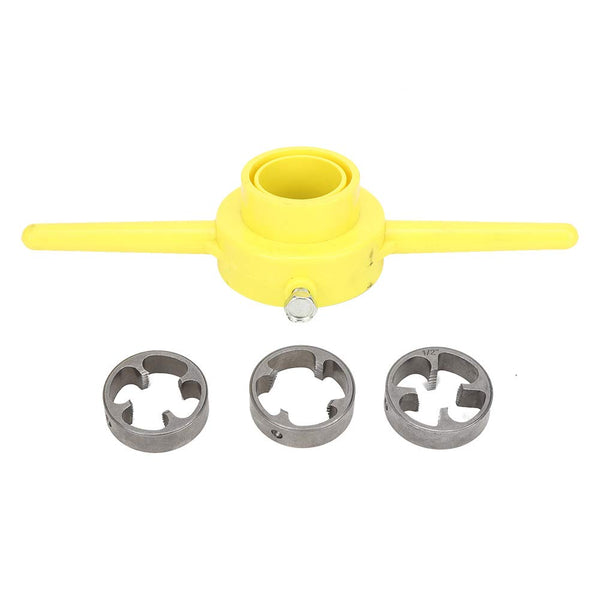 Pipe Threader Plumbing Tools, Alloy + Plastic PVC Thread Tool Maker, Manual Hand Tool Set