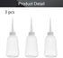 Utoolmart 3pcs 250ml Plastic Squeeze Bottles for DIY, Glue, Oil, and Tattoo Labeling