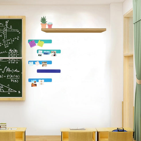 Omitfu 6Pcs 0.5 Inch 13 Inch 35 (3 Felt Bulletin Board Bar Strip Thick Self-Adhesive Pin Board Bar in Length