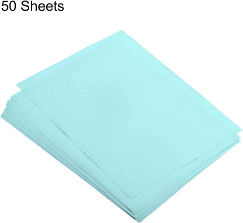 50 8.3 5.8 Inch 80gsm MECCANIXITY Sheets Colored Copy Paper x Printer Paper Light Blue for Office Printing, Document
