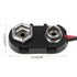 Black Red 9V Battery Clip Connector with Tinned Wire Leads, 150mm Outlets and Accessories