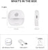 Dimmable 3 Pack Lyridz Rechargeable Battery Night Light with Motion Sensor, Amber Nightlights for Bathroom, Bedroom