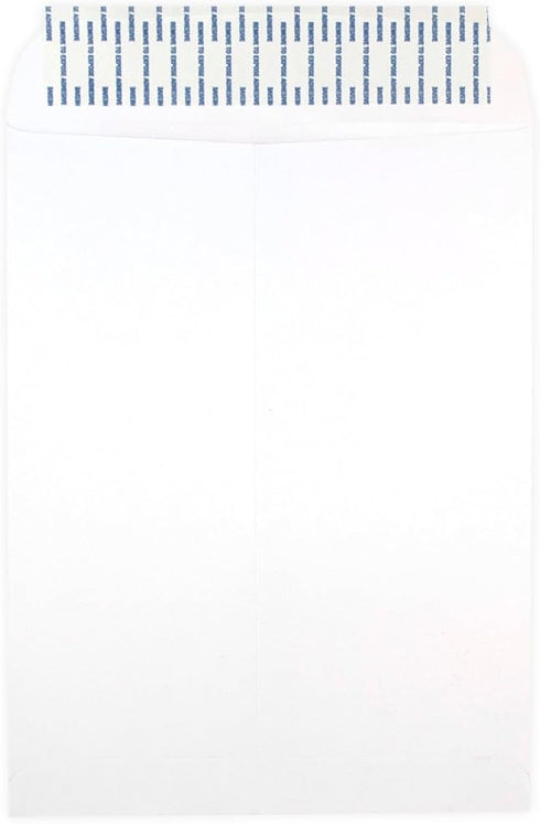 JAM PAPER 9 1/2 x 12 1/2 Open End Catalog Envelopes with Peel and Seal Closure - White - 50 Pack