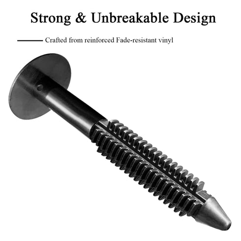 Dovabietar 30Pcs Shutter Fasteners, Window Shutter Screws, Black Shutters Screws with Caps, Outdoor Shutters for House