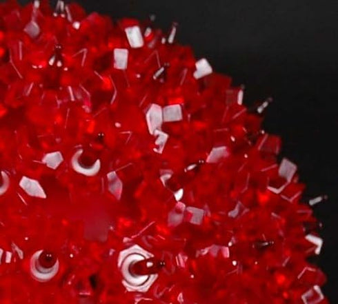 7.5in 100 5ft 12ft Commercial Novelty Lights Light Starlight Sphere, Red, Large Ornament Ball Light, Hanging Cord