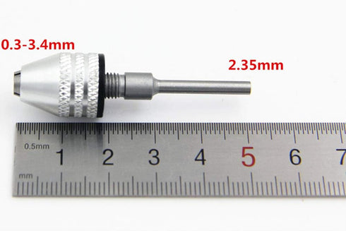Keyless Drill Chuck Conversion Tool, Hex Shank Keyless Chuck for 0.3-6.5mm Drill Bits and Milling Cutters