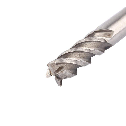 Hilitand Tungsten Carbide Spiral End Mills Set, 1/4" Shank 4 Flute Milling Cutter Bits for CNC Router